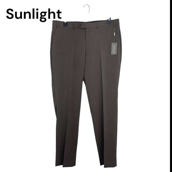Michael Kors Mens Light Brown Dress Pants 38W X 32L Formal Wear Business Casual - Picture 1 of 15